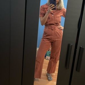 Big Bud Press Short Sleeve Jumpsuit in Clay